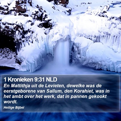 1 Kronieken 9:31 NLD Bible Verse Image