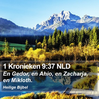 1 Kronieken 9:37 NLD Bible Verse Image