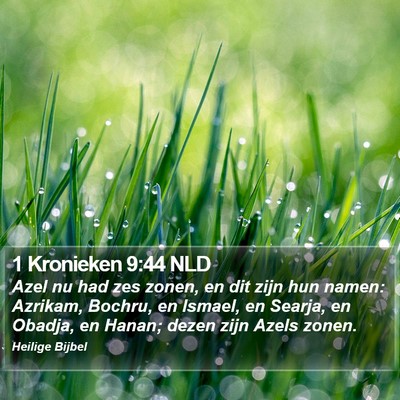 1 Kronieken 9:44 NLD Bible Verse Image