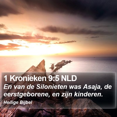 1 Kronieken 9:5 NLD Bible Verse Image