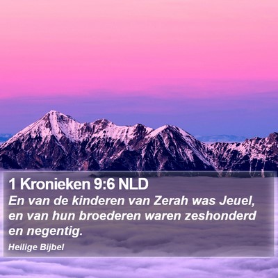 1 Kronieken 9:6 NLD Bible Verse Image