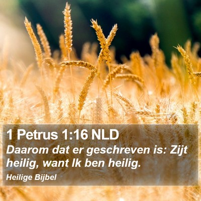1 Petrus 1:16 NLD Bible Verse Image