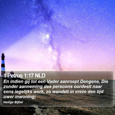 1 Petrus 1:17 NLD Bible Verse Image