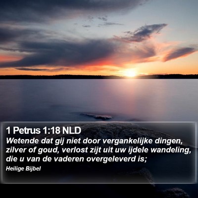 1 Petrus 1:18 NLD Bible Verse Image