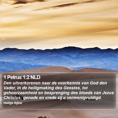 1 Petrus 1:2 NLD Bible Verse Image