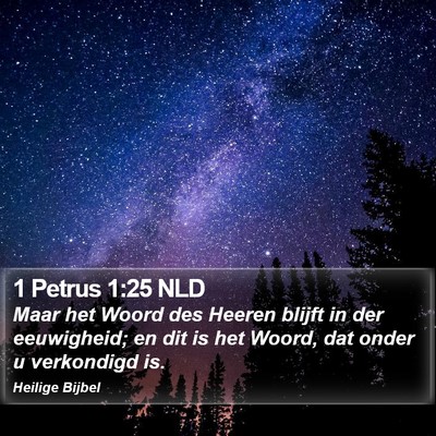 1 Petrus 1:25 NLD Bible Verse Image
