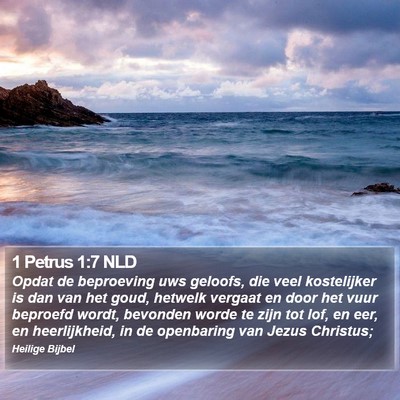 1 Petrus 1:7 NLD Bible Verse Image