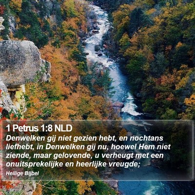 1 Petrus 1:8 NLD Bible Verse Image