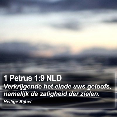 1 Petrus 1:9 NLD Bible Verse Image