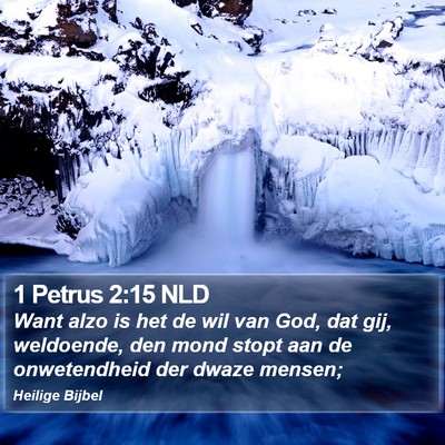 1 Petrus 2:15 NLD Bible Verse Image