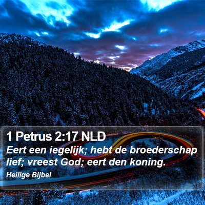1 Petrus 2:17 NLD Bible Verse Image