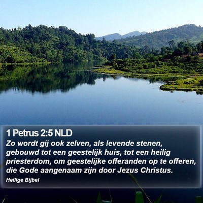 1 Petrus 2:5 NLD Bible Verse Image