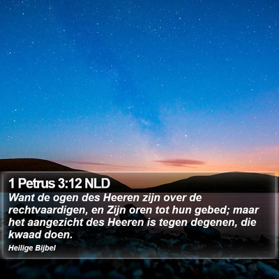 1 Petrus 3:12 NLD Bible Verse Image