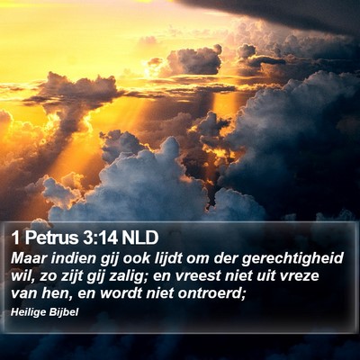 1 Petrus 3:14 NLD Bible Verse Image