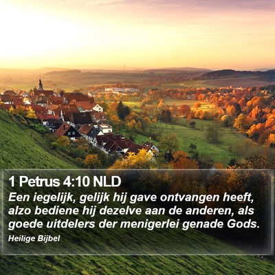 1 Petrus 4:10 NLD Bible Verse Image