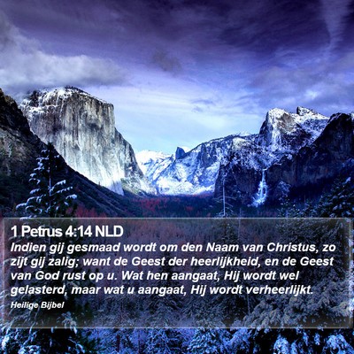 1 Petrus 4:14 NLD Bible Verse Image