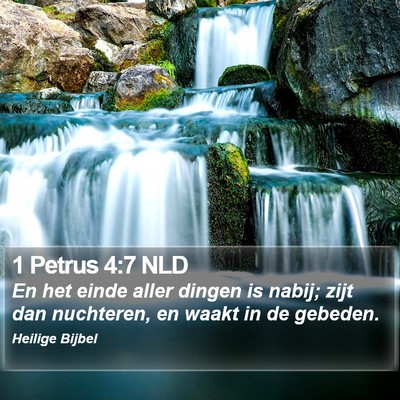 1 Petrus 4:7 NLD Bible Verse Image