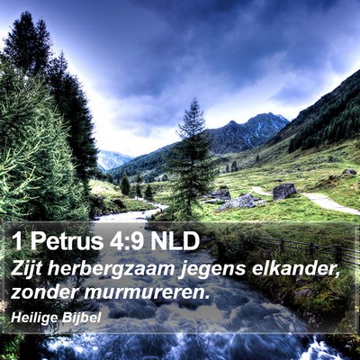 1 Petrus 4:9 NLD Bible Verse Image