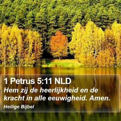 1 Petrus 5:11 NLD Bible Verse Image
