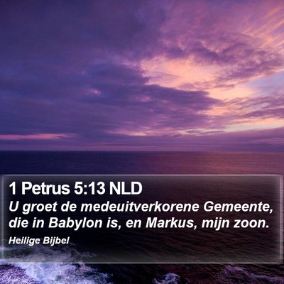 1 Petrus 5:13 NLD Bible Verse Image