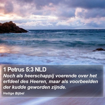 1 Petrus 5:3 NLD Bible Verse Image