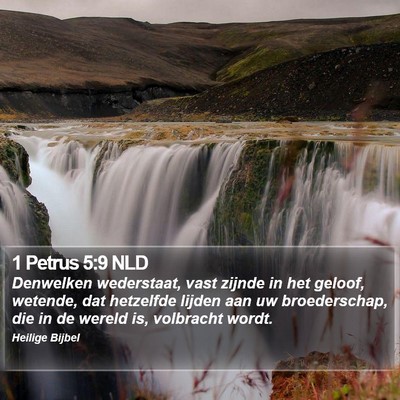 1 Petrus 5:9 NLD Bible Verse Image