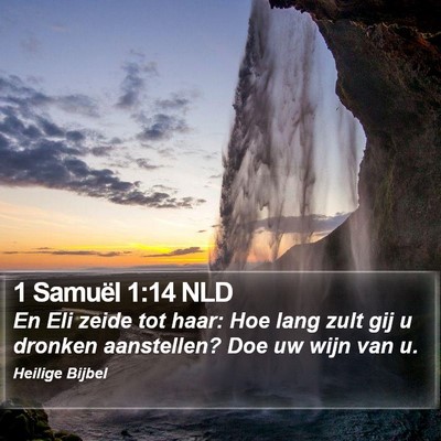 1 Samuël 1:14 NLD Bible Verse Image