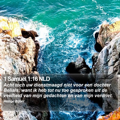 1 Samuël 1:16 NLD Bible Verse Image