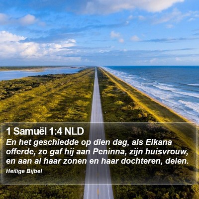 1 Samuël 1:4 NLD Bible Verse Image