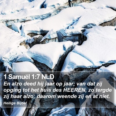 1 Samuël 1:7 NLD Bible Verse Image