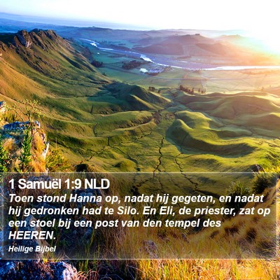 1 Samuël 1:9 NLD Bible Verse Image