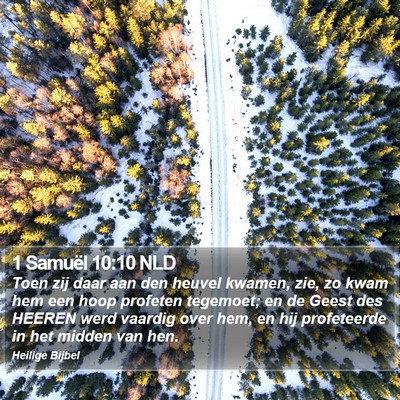 1 Samuël 10:10 NLD Bible Verse Image