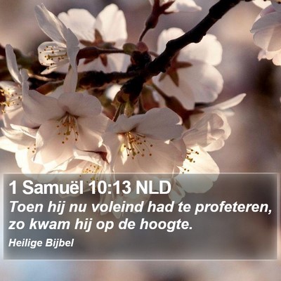 1 Samuël 10:13 NLD Bible Verse Image