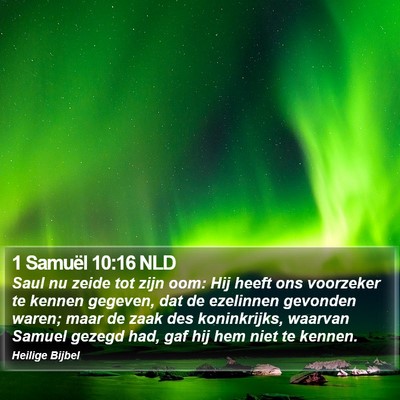 1 Samuël 10:16 NLD Bible Verse Image