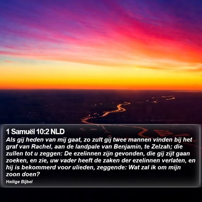 1 Samuël 10:2 NLD Bible Verse Image