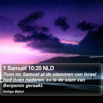 1 Samuël 10:20 NLD Bible Verse Image