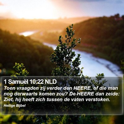 1 Samuël 10:22 NLD Bible Verse Image