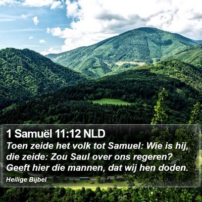 1 Samuël 11:12 NLD Bible Verse Image