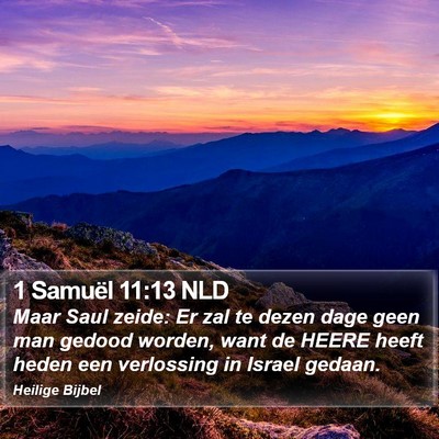 1 Samuël 11:13 NLD Bible Verse Image