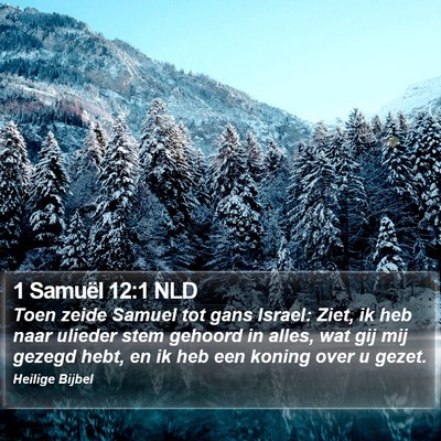 1 Samuël 12:1 NLD Bible Verse Image