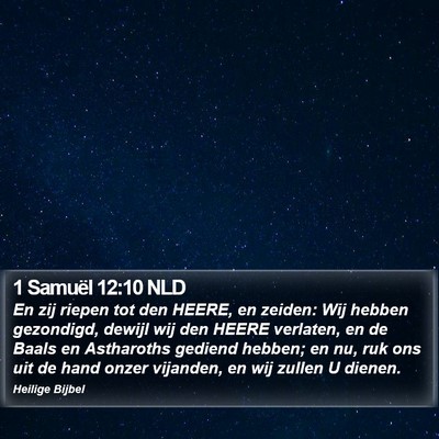 1 Samuël 12:10 NLD Bible Verse Image