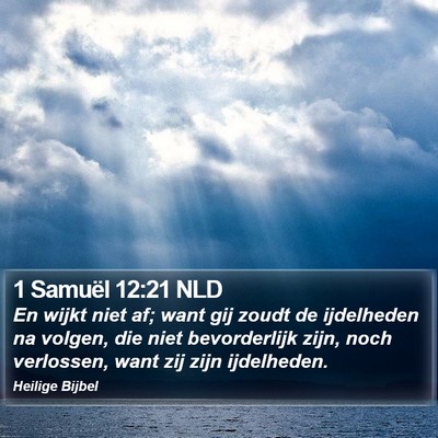1 Samuël 12:21 NLD Bible Verse Image