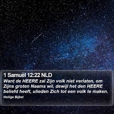 1 Samuël 12:22 NLD Bible Verse Image