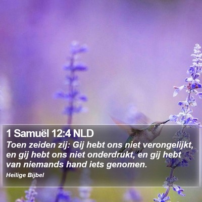 1 Samuël 12:4 NLD Bible Verse Image