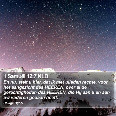 1 Samuël 12:7 NLD Bible Verse Image