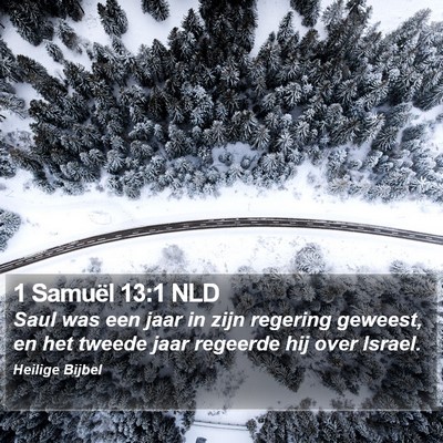 1 Samuël 13:1 NLD Bible Verse Image