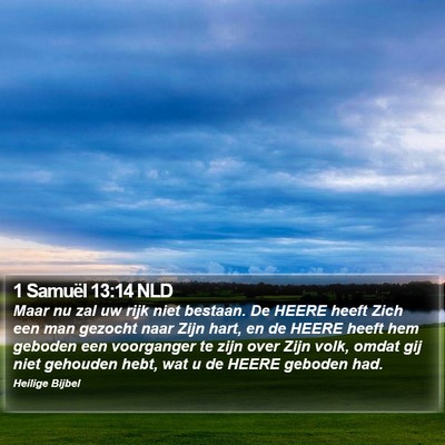 1 Samuël 13:14 NLD Bible Verse Image