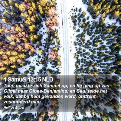 1 Samuël 13:15 NLD Bible Verse Image