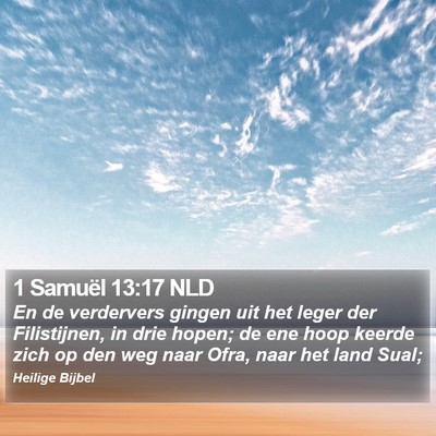 1 Samuël 13:17 NLD Bible Verse Image