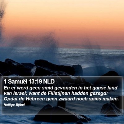 1 Samuël 13:19 NLD Bible Verse Image